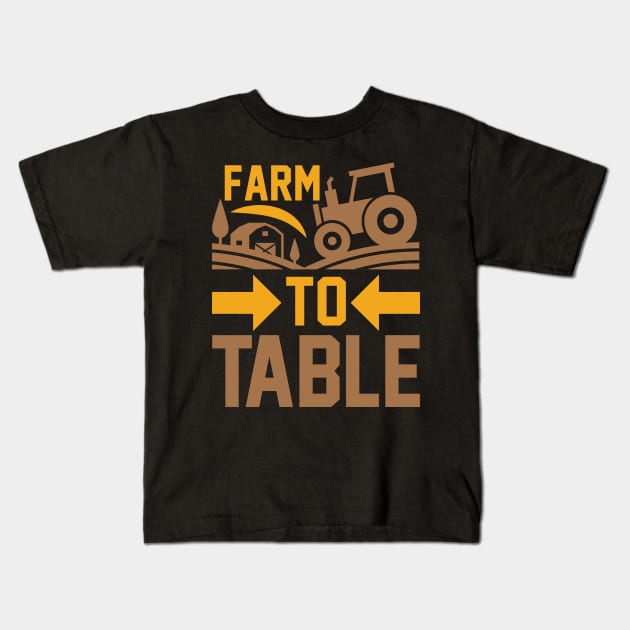 Farm To Table T Shirt For Women Men Kids T-Shirt by QueenTees